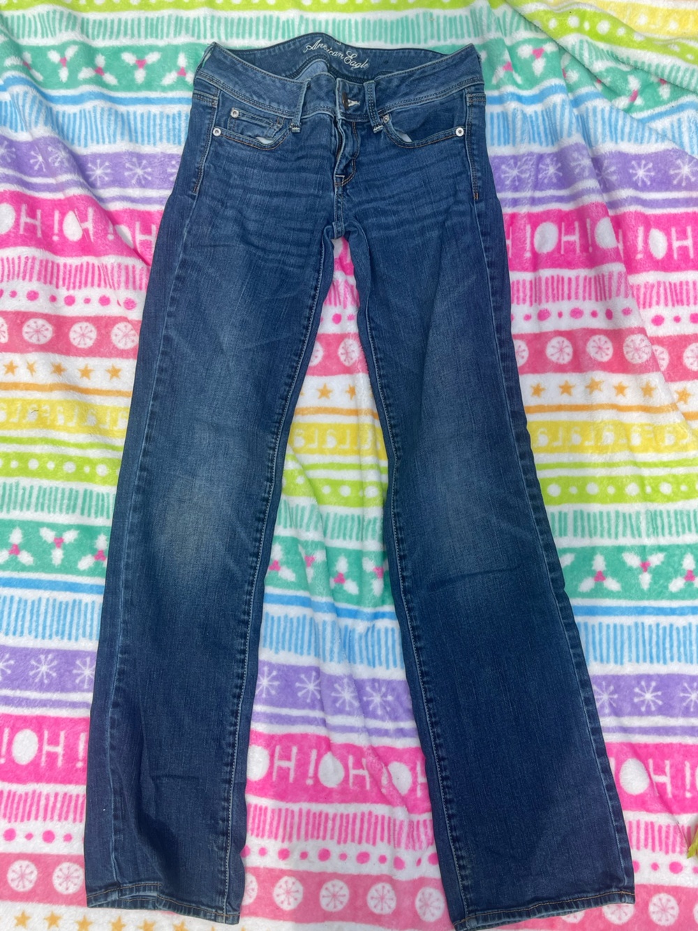 American Eagle Outfitters Women's Dark Wash Slim bootcut  Jeans